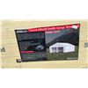 Image 2 : ALLMETAL K2119 UNUSED DOUBLE GARAGE METAL SHED 23W X 22'L X 12.9'H