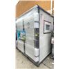 Image 1 : PORTABLE TOILET & SHOWER 7'L X 5.5'W X 8'H INCLUDES SHOWER, TOILET, SINK WITH CABINET, PAPER