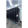 Image 2 : GALVANIZED STEEL GARDEN/PUBLIC SPACE FENCE 30 COUNT 4-RAIL 10'L X 7'H