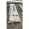 Image 1 : PALLET OF ASSORTED ITEMS INCLUDING; ROLL OF WATER RESISTANT MEMBRANE, METAL PIPES, SIDING & MORE