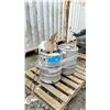 Image 3 : PALLET OF 2 TRENCH KEGS & CAR RIM