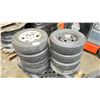Image 2 : PALLET OF 8 ASSORTED TIRES MOUNTED ON RIMS