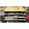 Image 2 : HUSKY PORTABLE TOOLBOX WITH ASSORTED CONTENTS INCLUDING; BBQ TOOLS, CHICKEN SCISSORS, MEAT