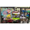 Image 1 : SHELF OF ASSORTED ITEMS INCLUDING; LOLA THE UNICORN POOL FLOATS, TOBIN SPORTS RIVER TUBES & ASCEND