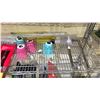 Image 2 : SHELF OF ASSORTED ITEMS INCLUDING; BASTING MOPS, TOWEL RACK, SOLAR LIGHTS & MORE