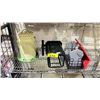 Image 1 : 2 SHELVES OF ASSORTED ITEMS INCLUDING; LIGHTING & SERVING TRAYS (UNKNOWN CONDITION, MAY BE MISSING