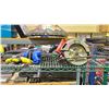 Image 2 : SHELF OF ASSORTED TOOLS INCLUDING; SKIL CIRCULAR SAW, MOUSE SANDER, ROUTER, CUT OFF TOOL & MORE