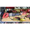 Image 2 : SHELF OF ASSORTED MILWAUKEE TOOLS INCLUDING; PACKOUT BAG, CORDLESS DRILL, CORDLESS HACKZALL,