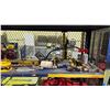Image 3 : SHELF OF ASSORTED TOOLS INCLUDING; LEVEL, HAND SLEDGE, TRAILER LIGHT KIT & MORE