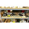 Image 1 : SHELF OF ASSORTED ITEMS INCLUDING; POINT OF SALE TERMINALS, RECEIPT PRINTERS, TRIPOD & MORE