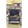 Image 1 : NAPA PORTABLE TOOLBOX WITH ASSORTED TOOL CONTENTS INCLUDING; SCREWDRIVERS, WRENCHES, SOCKET BITS &