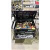 Image 2 : NAPA PORTABLE TOOLBOX WITH ASSORTED TOOL CONTENTS INCLUDING; SCREWDRIVERS, WRENCHES, SOCKET BITS &