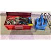 Image 2 : TOOLBOX WITH ASSORTED TOOL CONTENTS & FLOOR FAN