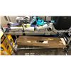 Image 1 : LOT OF ASSORTED ITEMS INCLUDING; AUTOMATIC HAND SOAP DISPENSERS, WIPER BLADES, IRON, PIANO STAND &