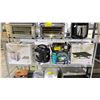 Image 1 : SHELF OF ASSORTED ITEMS INCLUDING; CUCKOO BREAD MAKER, PRESSURE COOKER, HOSE & MORE