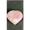 Image 2 : ROSE QUARTZ HEART APPROX 3.4" RETAIL $300