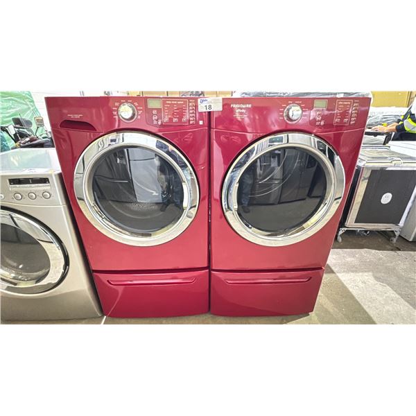 FRIGIDAIRE AFFINITY FRONT LOAD WASHER & DRYER SET WITH PEDESTALS
