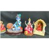 Image 2 : GODDESS SARASWATI IDOL, LORD KRISHNA IDOL, AND GODDESS LAKSHMI IDOLS