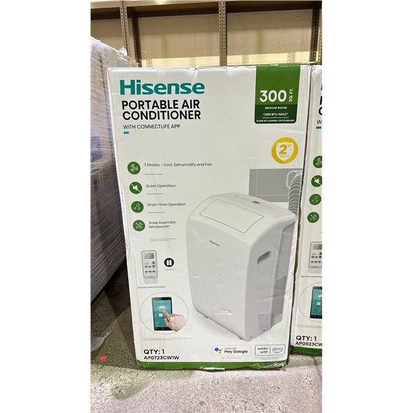 HISENSE 7000 BTU PORTABLE AIR CONDITIONER