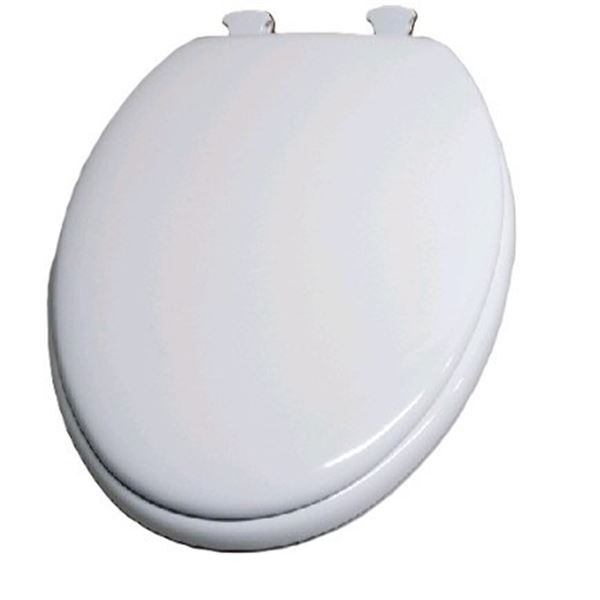 Mayfair 41EC 047 - Sedile WC In Legno Nero, Round, Con Cerniere Quick-release Facili Da Pulire