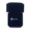 Image 3 : Sterling Silver Lab-Grown 2.93ct Blue Sapphire Solitaire Ring