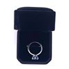 Image 5 : Sterling Silver Lab-Grown 2.93ct Blue Sapphire Solitaire Ring
