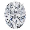 Image 1 : 2.0ct Unmounted Oval Cut Moissanite Diamond