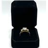 Image 10 : Sterling Silver 2.0ct Moissanite Diamond Trinity Ring with Gold Accents