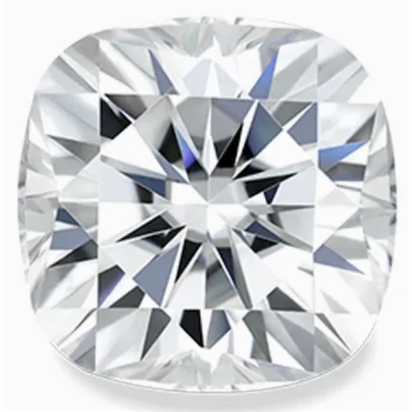 3.0ct Unmounted Cushion Cut Moissanite Diamond