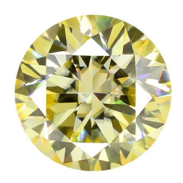 3.0ct Unmounted Lemon Yellow Moissanite Diamond