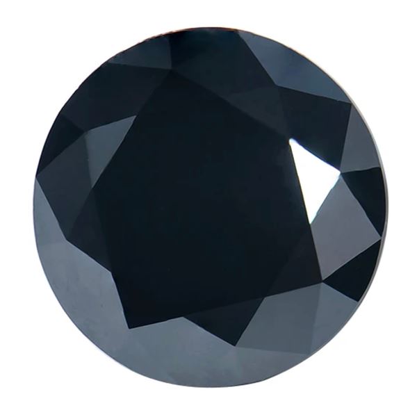 3.0ct Unmounted Black Moissanite Diamond