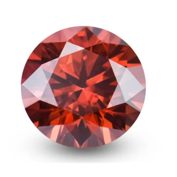 2.0ct Unmounted Garnet Moissanite Diamond