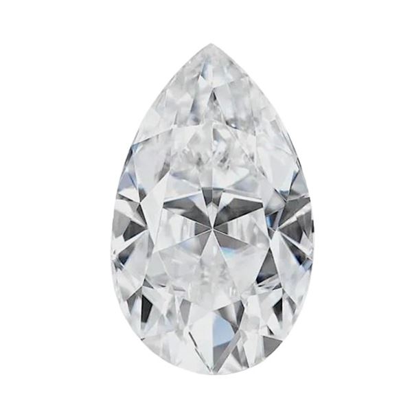 3.0ct Unmounted Pear Cut Moissanite Diamond