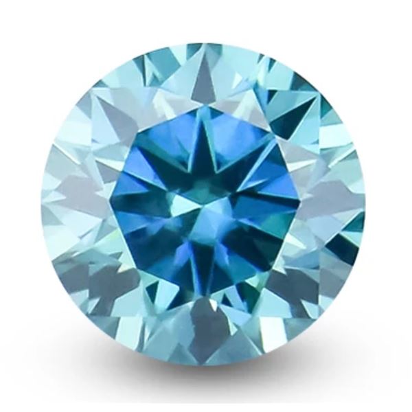 3.0ct Unmounted Ocean Blue Moissanite Diamond