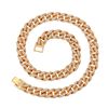 Image 1 : 18K Gold Plated Iced Out Cuban Chain