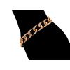 Image 7 : 18K Gold Plated Iced Out Cuban Bracelet