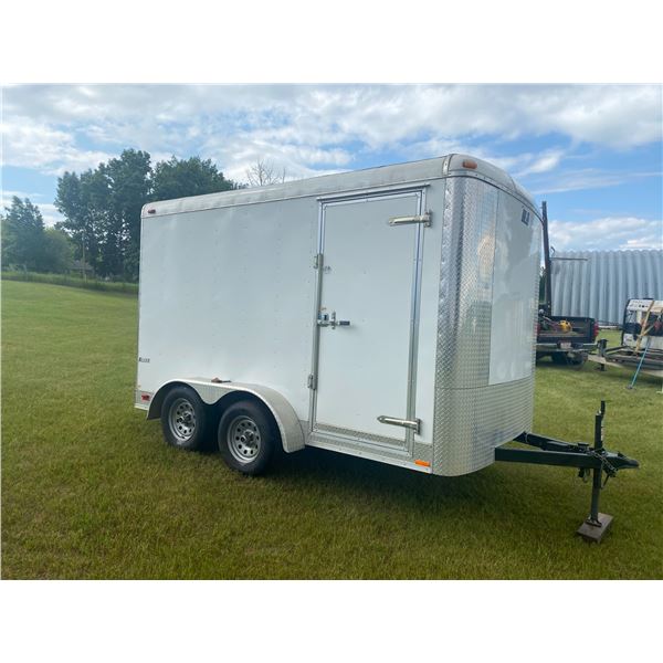 2013 Blazer 12 Tandem axle Enclosed Trailer, side & rear fold down door, one owner, #5NHUBL229DT4414
