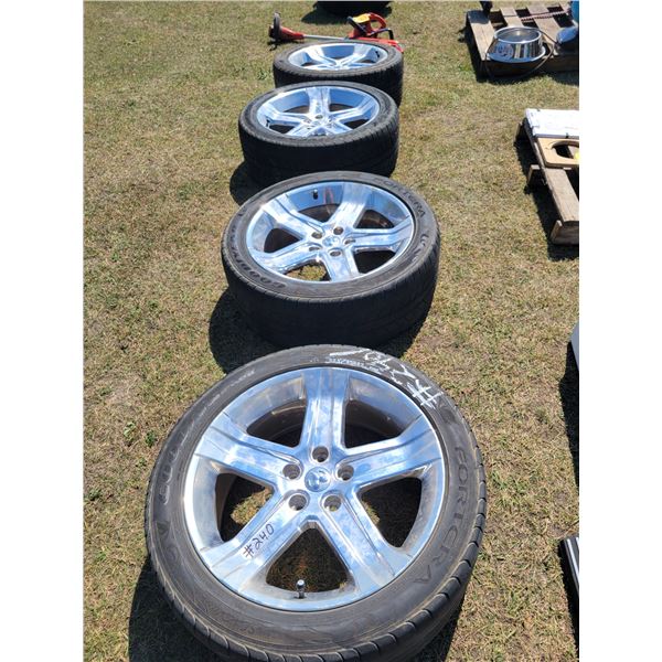 4- 22" Dodge chrome rims