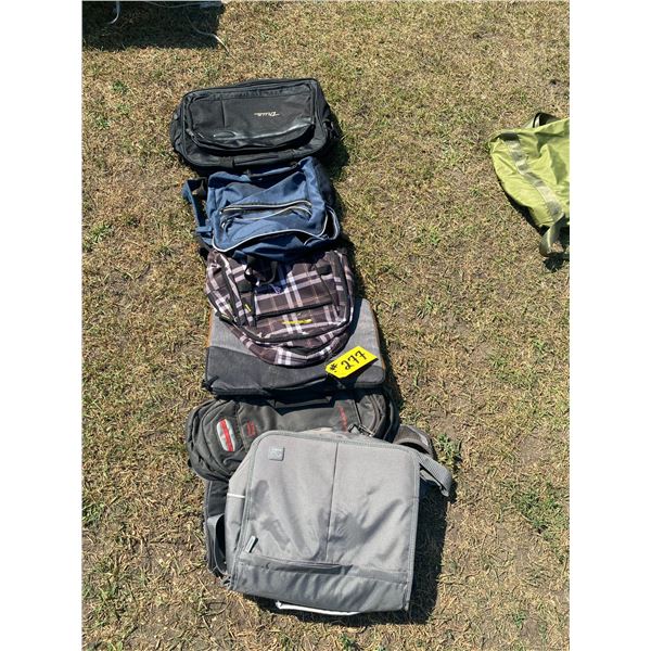 Misc. bags, backpack & 3- computer bags