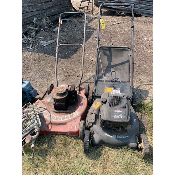 2- Push mowers, water pump & rad