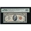 1934A $10 Hawaii FRN PMG 65EPQ