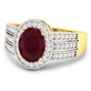 Image 2 : 14KT Yellow Gold 2.3ctw Ruby and Diamond Ring