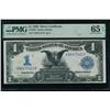 1899 $1 Black Eagle Silver Certificate PMG 65EPQ