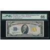 1934A $10 N Africa Silver Certificate PMG 66EPQ