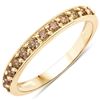 14KT Yellow Gold 0.45ctw Champagne Diamond Ring