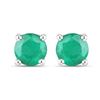 14KT White Gold 0.46ctw Emerald Earrings