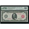 1914 $50 Red Seal New York FRN PMG 30
