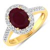 14KT Yellow Gold 2.3ctw Ruby and Diamond Ring