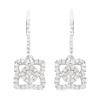 Rhodium Plated 0.56ctw Diamond Earrings