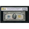 1934A $10 N Africa Silver Certificate PCGS 58PPQ
